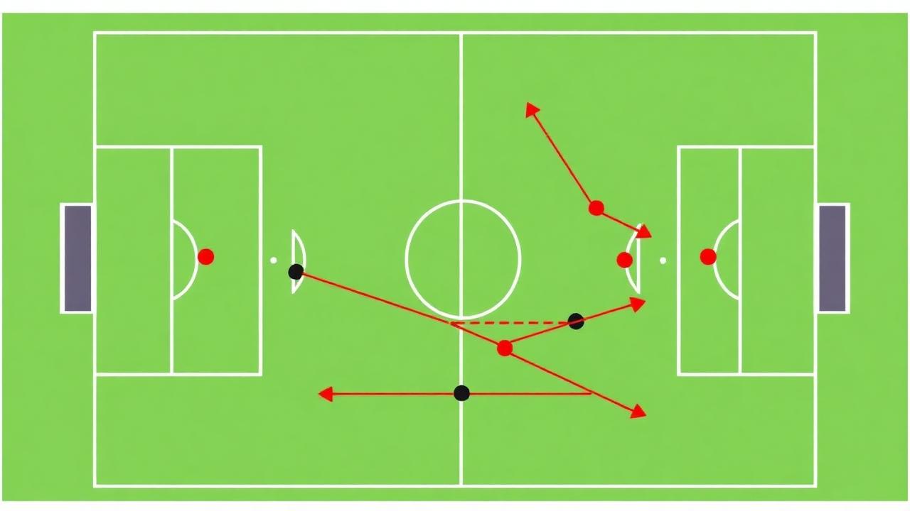 Top-down diagram of a finishing exercise